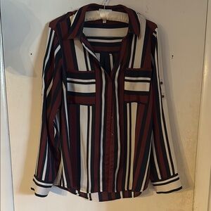 Striped Long Sleeve Women's Top